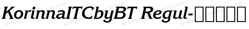 KorinnaITCbyBT Regul字体转换